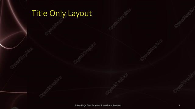 Title Only presentation slide layout