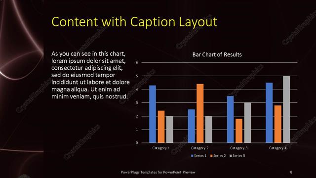 Content with Caption presentation slide layout