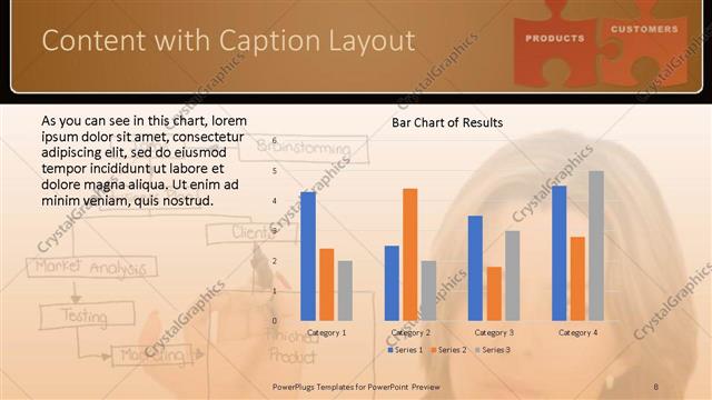 Content with Caption presentation slide layout