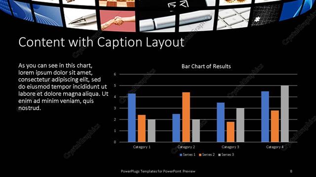Content with Caption presentation slide layout
