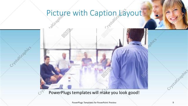 Picture with Caption presentation slide layout