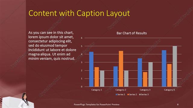 Content with Caption presentation slide layout