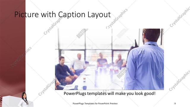 Picture with Caption presentation slide layout