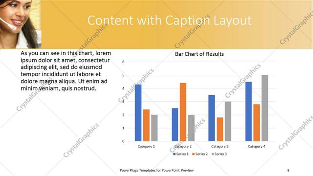 Content with Caption presentation slide layout