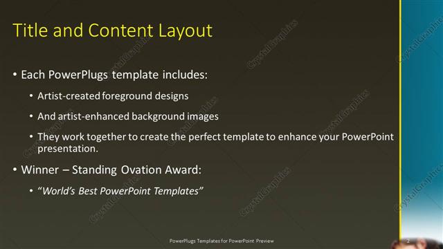 Title and Content presentation slide layout