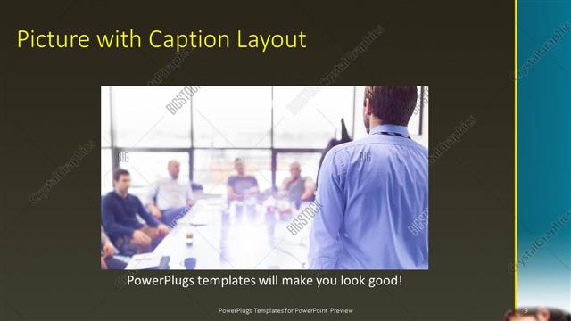 Picture with Caption presentation slide layout