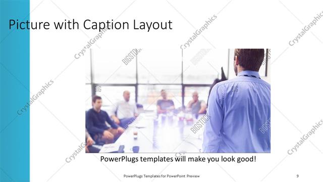 Picture with Caption presentation slide layout