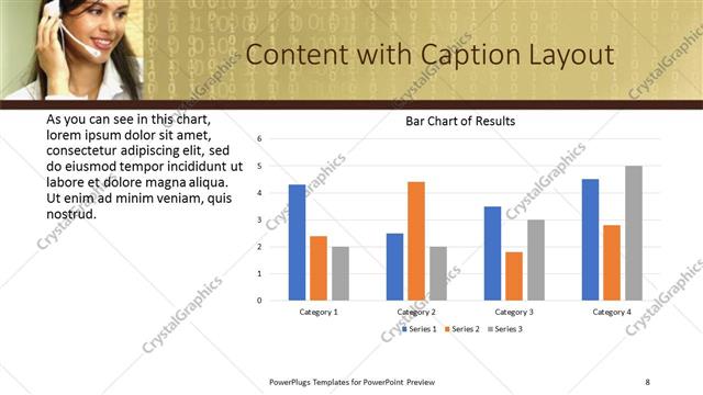 Content with Caption presentation slide layout