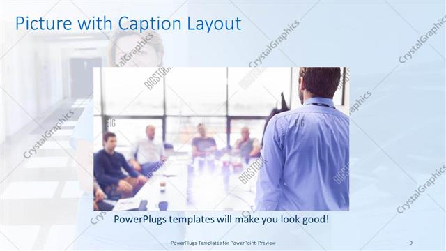 Picture with Caption presentation slide layout