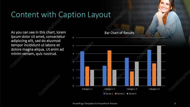 Content with Caption presentation slide layout