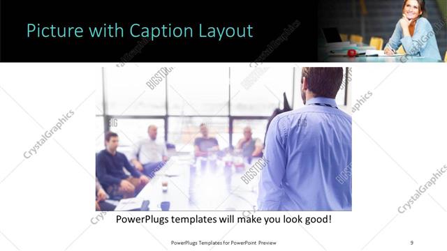 Picture with Caption presentation slide layout