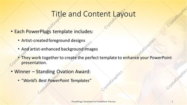 Title and Content presentation slide layout