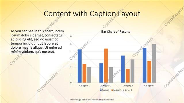 Content with Caption presentation slide layout