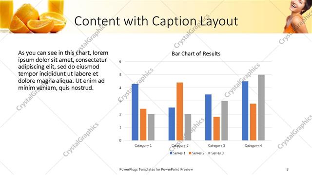 Content with Caption presentation slide layout
