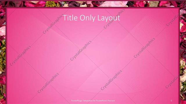 Title Only presentation slide layout