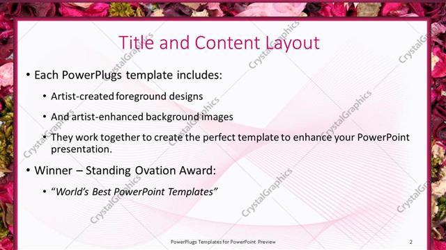 Title and Content presentation slide layout