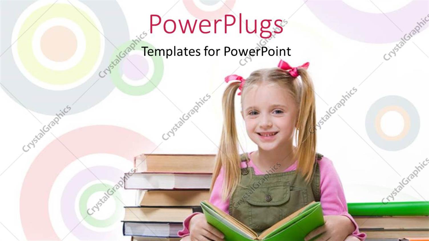 Featuring a Pretty Girl Sitting Cross Legged Reading a Book