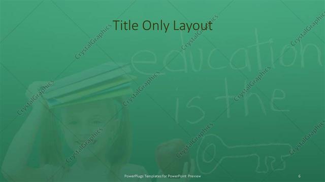 Title Only presentation slide layout