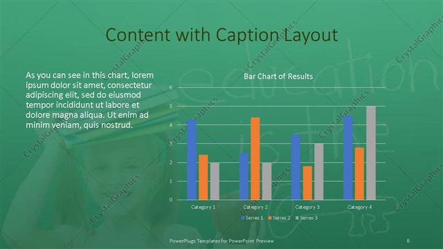 Content with Caption presentation slide layout