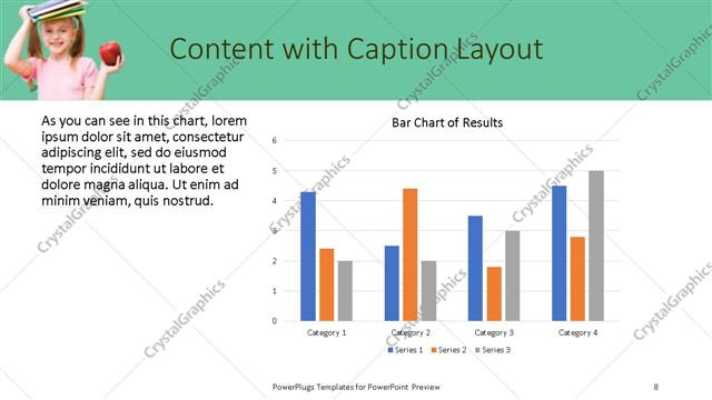 Content with Caption presentation slide layout