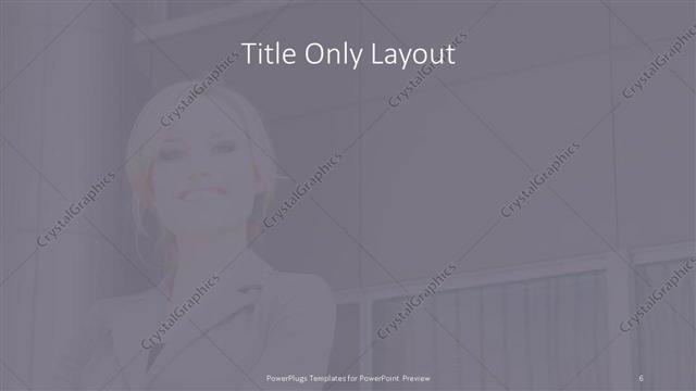 Title Only presentation slide layout