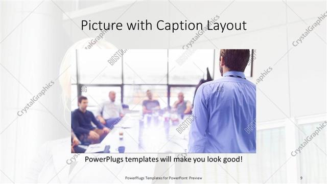Picture with Caption presentation slide layout