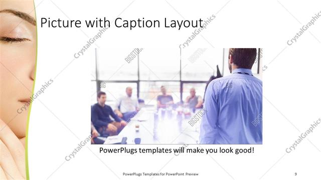 Picture with Caption presentation slide layout
