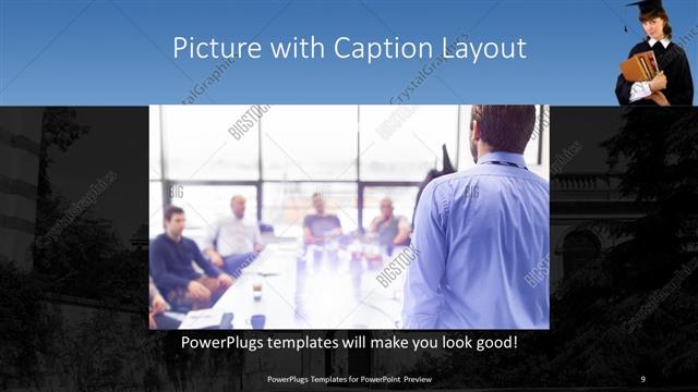Picture with Caption presentation slide layout