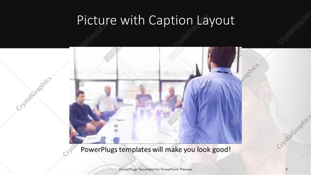 Picture with Caption presentation slide layout