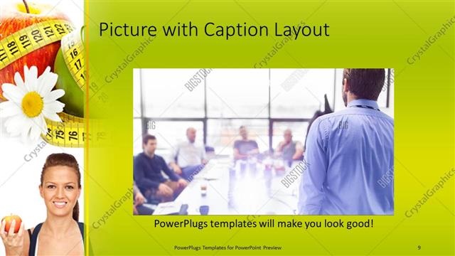 Picture with Caption presentation slide layout