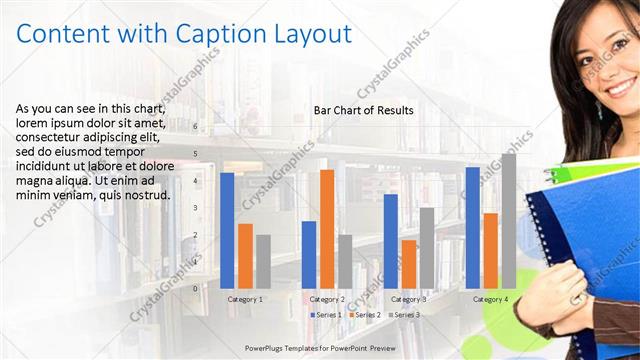 Content with Caption presentation slide layout