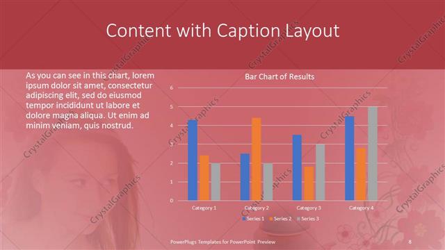 Content with Caption presentation slide layout
