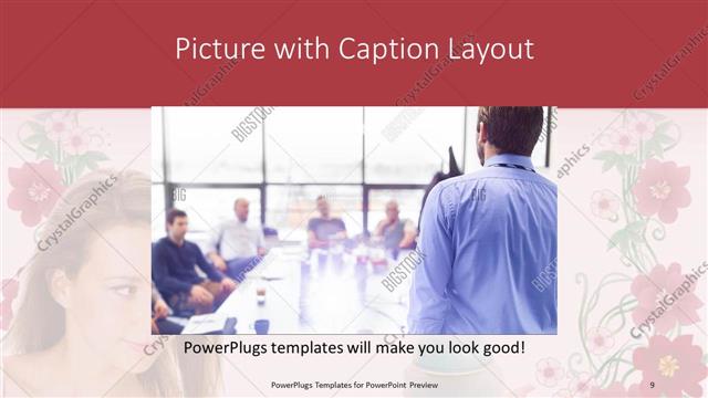 Picture with Caption presentation slide layout