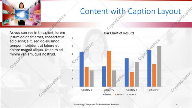 Content with Caption presentation slide layout