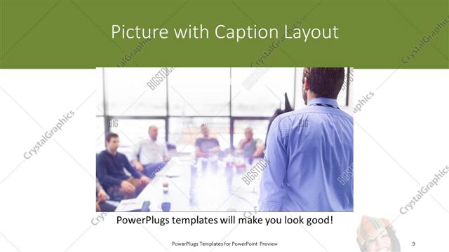 Picture with Caption presentation slide layout