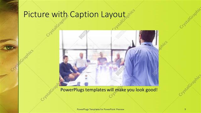 Picture with Caption presentation slide layout