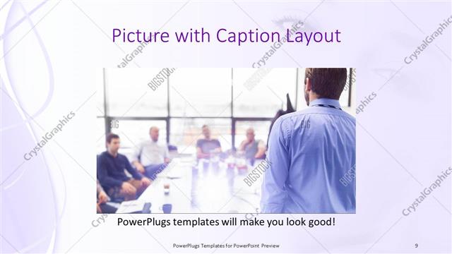 Picture with Caption presentation slide layout
