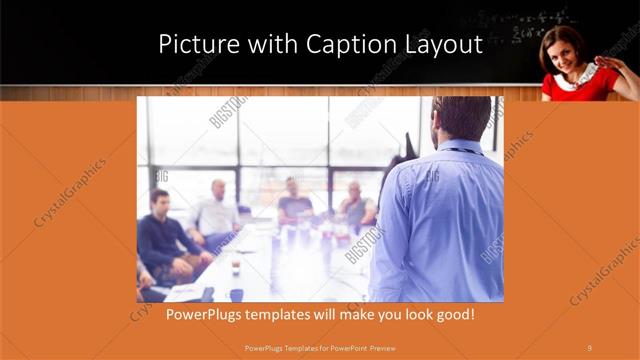 Picture with Caption presentation slide layout