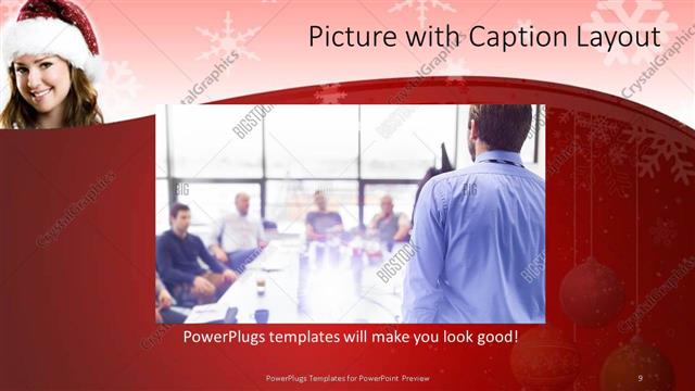 Picture with Caption presentation slide layout