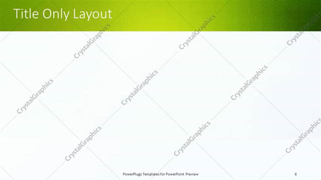 Title Only presentation slide layout