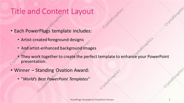 Title and Content presentation slide layout