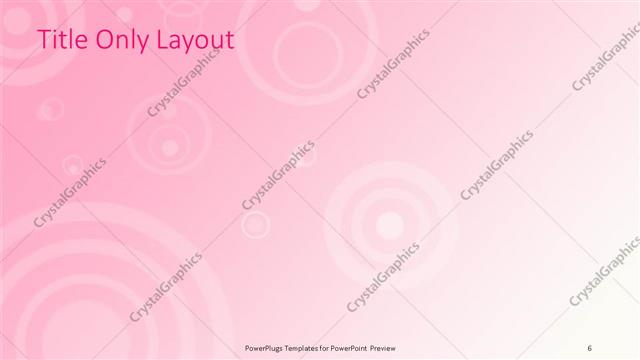 Title Only presentation slide layout