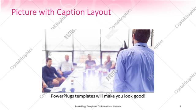 Picture with Caption presentation slide layout
