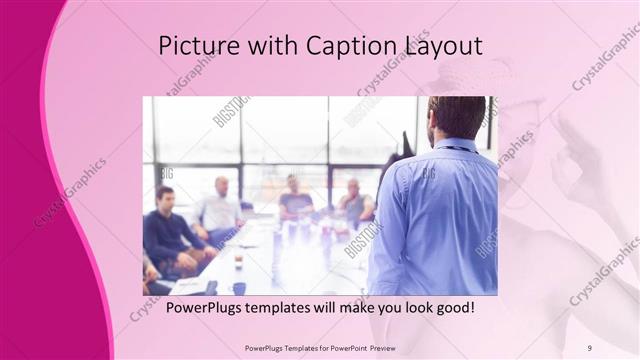 Picture with Caption presentation slide layout