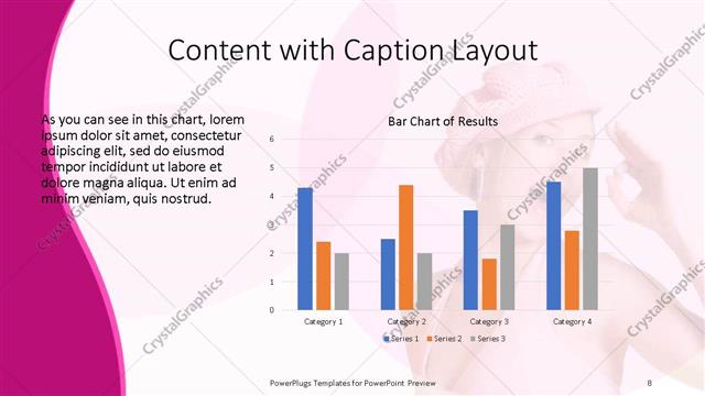 Content with Caption presentation slide layout