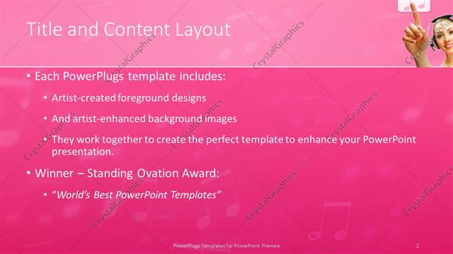 Title and Content presentation slide layout