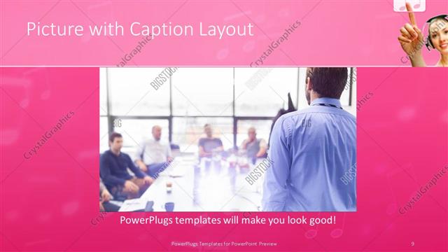 Picture with Caption presentation slide layout