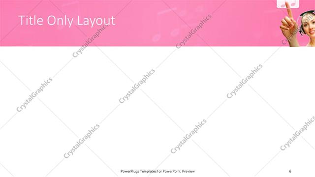 Title Only presentation slide layout