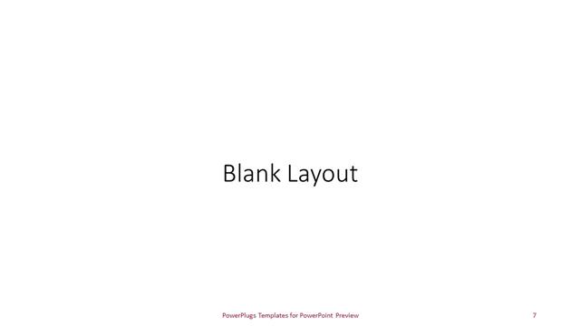 Blank presentation slide layout