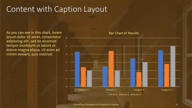 Content with Caption presentation slide layout